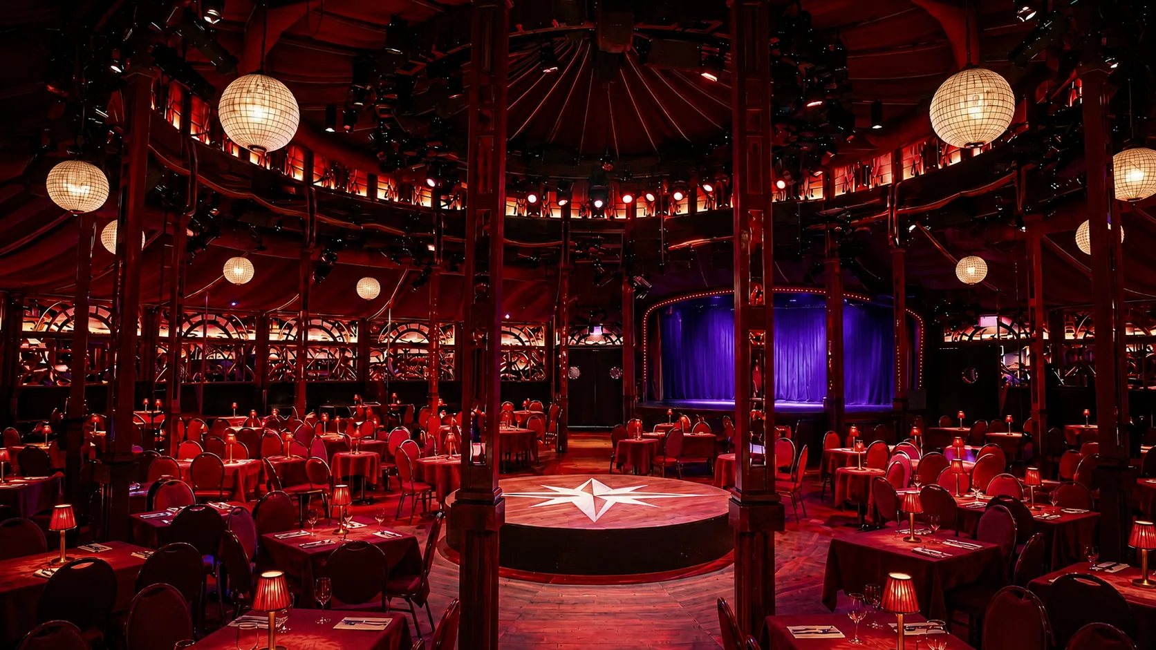 Inside the Kermess Belgian Spiegeltent